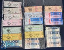 Collection of Atletico Bilbao home match tickets mainly modern and most with attached counterfoil;