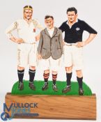 England Scotland 1924, Special Wooden Rugby Figure: 'Walkers' and Buchanan, skippers, and famed