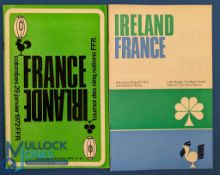 1972 France & Ireland Rugby Programmes (2): The January clash in Paris and the 'extra' game in