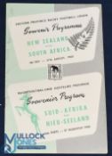 1960 v NZ All Blacks Rugby Programme: Compact 20pp issue from the last game of the tour, the Port