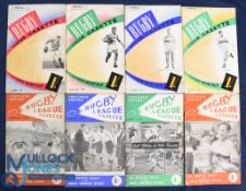 1949-1950 Rugby League Gazette (8): The magazines from Oct 49-May 1950. G/VG