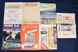 Selection of France match programmes 1958/59 Monaco v Racing Paris, 1959/60 Stade Rennais v Sporting