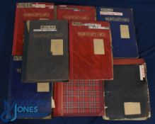 1930s/early 60s Wigan Rugby League Scrapbooks (18): Remarkable series of home-made substantial,