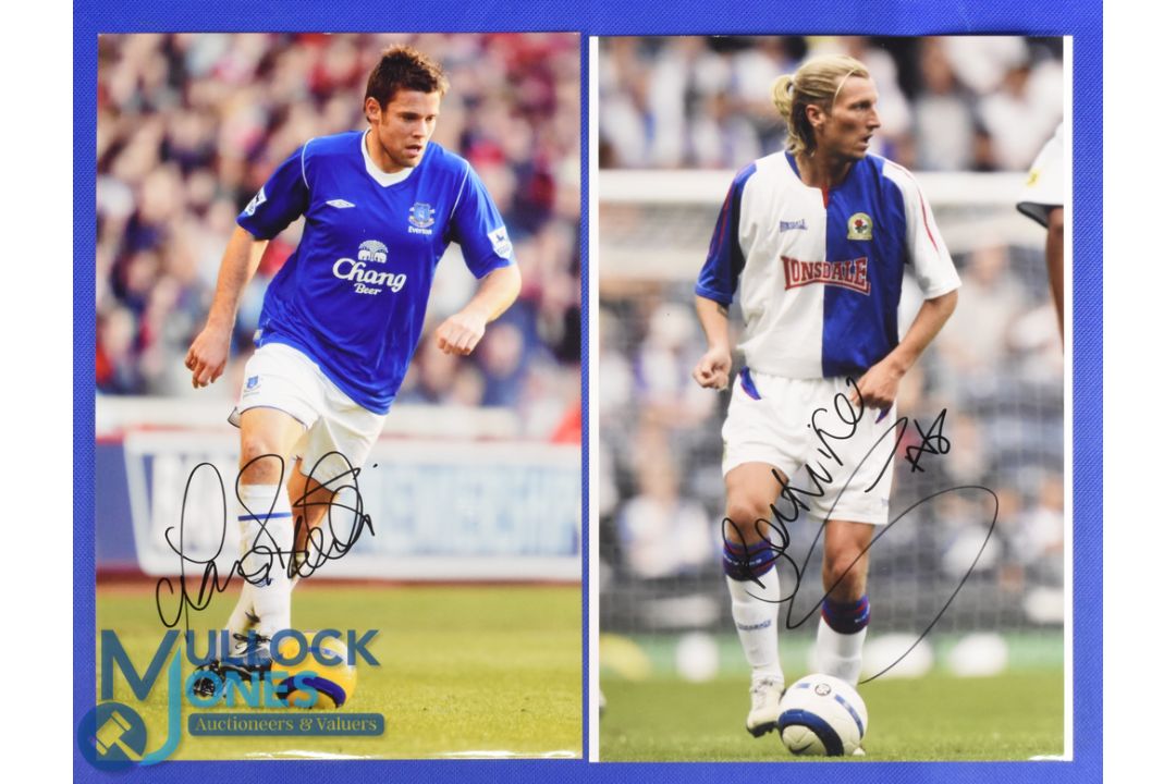 Selection of Signed football photographs (12) features Ryan Giggs, Alan Ferguson, James Beatie, - Image 2 of 6