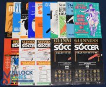 Football Championships 5-a-Side tournament programmes 1967 London (WHU winners), 1968 London (