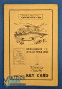1952/53 Middlesbrough v Manchester Utd Div. 1 match programme 25 April 1953 at Ayresome Park;