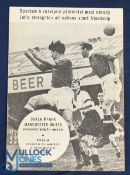 1957/58 European Cup Dukla Prague v Manchester Utd match programme 4 December 1957; good original