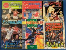 1985-1995 Panini Football Sticker Albums, 1985-1989 all but 1989 are part filled, most with only