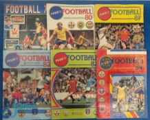 1979-1984 Panini Football Sticker Albums: a 90% full 1979, a part full 1980, 95% but missing rear