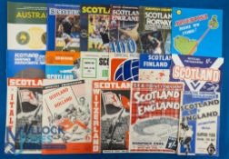 Scotland international match programmes homes 1948 England, 1956 England, 1957 Switzerland, 1958
