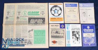 Selection of football programmes 1961 Karlsruher SC v Bolton Wanderers (friendly), 1968 Hamburg SV v