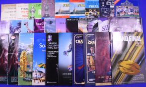 Rugby League Finals Programmes & Testimonials & Benefits Brochures etc (c.40): Dealer's Delight?