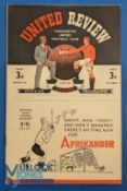 1947/48 Manchester Utd v Sunderland Div. 1 match programme 6 March 1948, includes photos of FAC