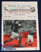 1968 British & I Lions v SA 4th Test Rugby Programme: Another fine 32pp Johannesburg effort to end