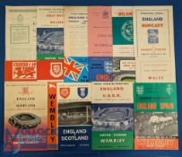 Collection of international match programmes to include England v 1953 Hungary (4 page pirate by