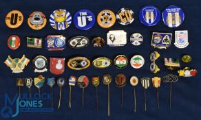 Collection of metal/enamel pin badges 2003 South Africa v England, 2015 Scottish Junior Cup Final,