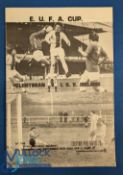 1978/79 UEFA Cup match programme Glentoran v IBV Iceland at The Oval, Belfast 14 September 1978;