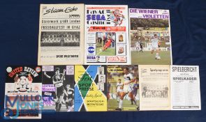 Selection of Austria match programmes to include 1958/59 Staatsliga v Botafogo (including Nilton