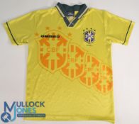 Brazil International 1994 home football shirt Umbro, four stars above badge, in yellow, short