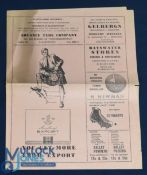 Scarce 1962 British & Irish Lions Rugby Programme: v Orange Free State, single large pink folded