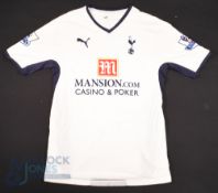 2008/09 David Bentley (Signed) No 5 Tottenham Hotspur match worn home football shirt signed in ink