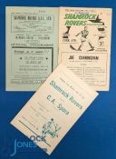 1949/50 Shamrock Rovers v Shelbourne programme 22 January 1950; 1955/56 Shamrock Rovers v Cork