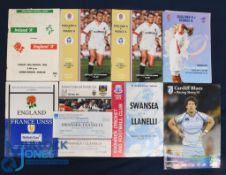 Club & Country Rugby Programme Selection (9): Ireland 'A' v England 'A', 1993; England 'A' v