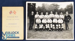 1951 England team black & white photograph 10
