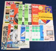 Selection of Germany football programmes 1955/56 Berlin v Vienna, 1960 4 page sales brochure of