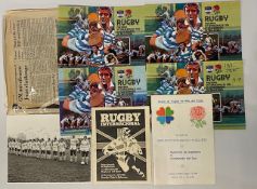 1981 England in Argentina Rugby Programmes (6): Rarely seen all together, the issues v San Isidro,
