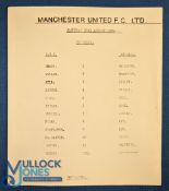 1982/83 Scarce Manchester Utd friendly programme Manchester Utd v Arsenal 21 August 1982 training