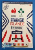 2020 France v Ireland Rugby Programme: In the delayed Covid-hit series, this was the Halloween