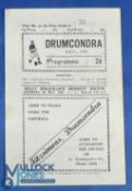 1948 Drumcondra v Charlton Athletic, Billy Mulville's benefit match programme 8 May 1948; fair/good.