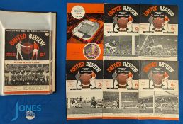Collection of Manchester Utd home match programmes to include 1965/66 league homes (21) including