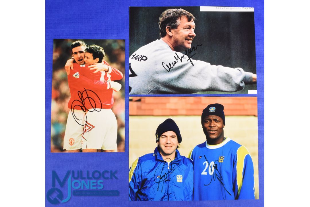 Selection of Signed football photographs (12) features Ryan Giggs, Alan Ferguson, James Beatie, - Image 6 of 6