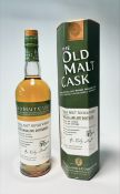 A bottle of The Old Cask Single Malt Scotch Whisky, distilled at Bunnahabhain Distillery (est.