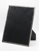 A large silver photo frame, Birmingham hallmark, maker mark S.M (hallmark slightly rubbed), height