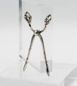 Georg Jensen silver sugar tongs 'Acorn', approx. 25g.