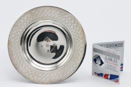 Solid Silver dish to made to commemorate the queens diamond jubilee 1952-2012. Fully hallmarked on