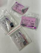 A collection of silver and tanzanite pendants, all with certificate of authenticity.