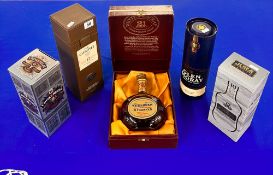 A collection whisky, to include a bottle of Whyte and Mackay twenty-one year old whisky, Glen Moray,