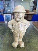 Bovey Pottery Our Gang figure Sergeant Major, height 20cm