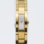 Gucci, a ladies fashion gold plated wristwatch model 4600L
