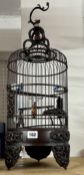 A reproduction Chinese bird cage, height 60cm