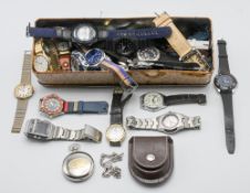 A collection of mixed wristwatches to include Casio etc.