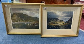 Alan Kenny, oil on canvas 'Gap of Dunloe, Co.Kerry' framed and glazed and its pair titled 'Connemara