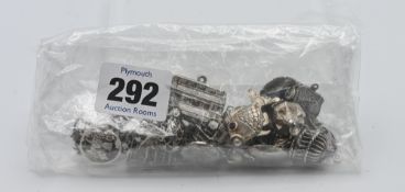 Collection of various silver and other charms