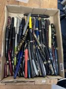 A collection of various Fountain Pens including Stephens 14ct, Swan Eternal 14ct, Parker Duofold