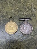 Great War pair of medals to 10602 L.W.C. ROGERS 2 WR R.N.