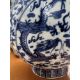 A blue and white moon flask ‘Bianhu’ Guangxu (1875-1908) The flattened circular body on a tall - Image 4 of 12